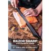 Dalstrong Tuna Knife – 17 inch Slicer – Shadow Black Series – Black Titanium Nitride Coated – High Carbon – 7CR17MOV-X Vacuum Treated Steel – Meat Fish Knife – Kitchen Knife – Sheath – NSF Certified