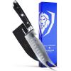 Dalstrong BBQ Pitmaster Meat Knife – 8 inch – Gladiator Series Elite – Forged High Carbon German Steel – Forked Tip & Bottle Opener – G10 Handle – Slicing Kitchen Knife – NSF Certified(6.5″)