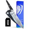 Dalstrong Chef Knife – 8.5 inch – Quantum 1 Series – Ultra-Sharp – American Forged BD1N-VX Hyper Steel – Carbon Fibre G10 Hybrid Handle – Premium Kitchen Knife – Leather Sheath