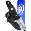 Dalstrong Clam Oyster Knife- 3” Shellfish & Oyster Shucker Clamp Knife – Gladiator Series Elite – Forged HC German Steel – Crab Eating Utensils- G10 Handle – W/Sheath- NSF Certified(3 inch Boston Oyster Knife)