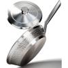 Dalstrong Frying Pan Skillet – 10 inch – The Avalon Series – 5-Ply Copper Core – Hammered Finish Pan – 2.1 Quart – Premium Kitchen Cookware – Omelet, Egg Pan – w/Lid & Pot Protector