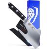 Dalstrong Meat Chopper Axe – 8 inch – Heavy-Duty Giftable Butcher Cleaver Knife – The Punisher – Gladiator Series Elite R – Black G10 Handle – Stand and Sheath(5 Inch)