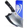 Dalstrong Mini Rocking Cleaver Knife – 6.5 inch – Gladiator Series ‘R’ – 7CR17MOV High Carbon Steel – Razor Sharp Kitchen Knife – Black G10 Handle – Meat Cleaver, Vegetable Knife – NSF Certified(6.5″ Rocking Cleaver)
