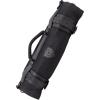 Dalstrong Nomad Knife Wrap Roll – 12oz Waxed Canvas Top Grain Leather Knife Roll Bag- 13 Slots – Interior & Rear Zipper Pockets – Travel Storage with Blade(Black)