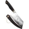 Dalstrong Paring Knife – 4 inch – Lord of the Rings™ Edition – Official Licensed Collection – Hobbits – Premium German X50CRMOV15 Steel – Ebony Wood Handle – Leather Sheath(6″ Cleaver Knife)