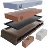 Dalstrong Premium Whetstone Kit-#3000/#8000 Knife Sharpening Kit-Gift Extra Large Grit Stones-Top-Grade Corundum-Thick Knife Sharpening Stone-Whetstone Set Knife Sharpener-Ultra-Durable(1000 – 6000 Kit)