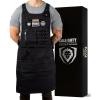 Dalstrong Professional Chef Apron – Call Of Duty Edition – Premium Black Waxed Canvas – Nylon and Leather Straps – MOLLE System Straps and Pockets – Lightweight Ultra-Durable Kitchen Apron