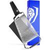 Dalstrong Professional Wide Cheese Grater – Ribbon – #304 Stainless Steel Blade – G10 Handle Kitchen Shredder – w/Blade Cover – Medium/Soft Cheese, Chocolate, Citrus, Root Vegetables – NSF Certified(Coarse)