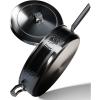 Dalstrong Saute Frypan – 12 inch – The Avalon Series – 5-Ply Copper Core – Hammered Finish Cooking Pan – 5.1 Quart – Premium Black Kitchen Cookware – Omelet, Beef, Egg Pan – w/Lid & Pot Protector