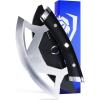Dalstrong Ulu Knife – 7 inch – Rocking, Mincing, Slicing Meat & Herb Knife – Gladiator Series Elite – High-Carbon 5CR15MOV Steel – Razor Sharp Kitchen Knife – G10 Handle – Chef Knife