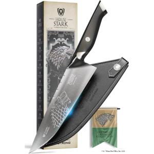 Dalstrong 8 inch Chef Knife- Game of Thrones™ Knife – House Stark™ Edition – German P remium Steel – Professional G10 Handle -Collection Item Toughbuilt Knife- w/Sheath(Model – House Stark)
