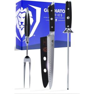 Dalstrong Brisket Slicing Knife – 12 inch Offset Blade – Gladiator Series Elite – High Carbon German Steel – G10 Handle Kitchen Knife – w/Sheath – NSF Certified(Black G10 Handle)
