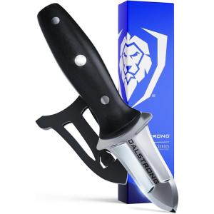 Dalstrong Clam Oyster Knife- 3” Shellfish & Oyster Shucker Clamp Knife – Gladiator Series Elite – Forged HC German Steel – Crab Eating Utensils- G10 Handle – W/Sheath- NSF Certified(3 inch Oyster Knife)