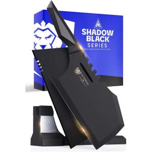 Dalstrong Massive Meat Cleaver Knife-9″-Obliterator-Shadow Black Series-Titanium Nitride Coated-High Carbon Steel-Heavy Duty Gift-Razor Sharp-w/Sheath-NSF Certified