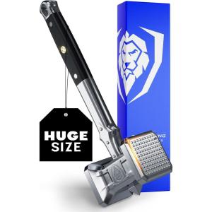 Dalstrong Meat Tenderizer Tool – NEW IMPROVED – Dual Sided, Extra-Large Meat Hammer – Premium High-Carbon Stainless Steel – Meat Mallet – Chef Pounder – Black G10 Handle