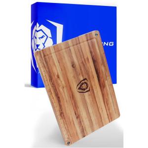 Dalstrong Teak Wood Cutting Board – 22″ x 15″ Large Size-Tight Wood Grain-Laser-Engraved Measurements & Juice Groove – Kitchen Chopping Board-Serving-Large Cutting Boards