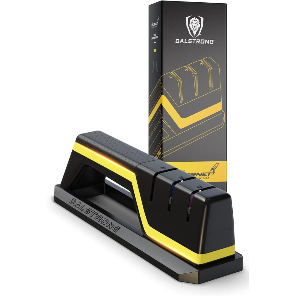 image:imageDalstrong Hornet Kitchen Knife Sharpener All Purpose Sharpener Refillable Water Aluminum Alloy amp Premium ABS 180 Coarse 400 Medium 600 Fine Ceramic Wheels Blade Sharpening Kit Stone