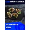 Dalstrong Cutting & Serving Board-Giftable Black Wood-Fibre Cutting Board-Non-Slip-The Infinity Series-G10 Handle-Obsidian Black-Large Size (10″ x 16″)