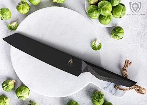 image:imageDalstrong Kiritsuke Knife 85 inch Shadow Black Series Black Titanium Nitride Coated High Carbon 7CR17MOVX Vacuum Treated Steel Kitchen Knife Sheath Chef Knife NSF CertifiedBlack Titanium Nitride Coated