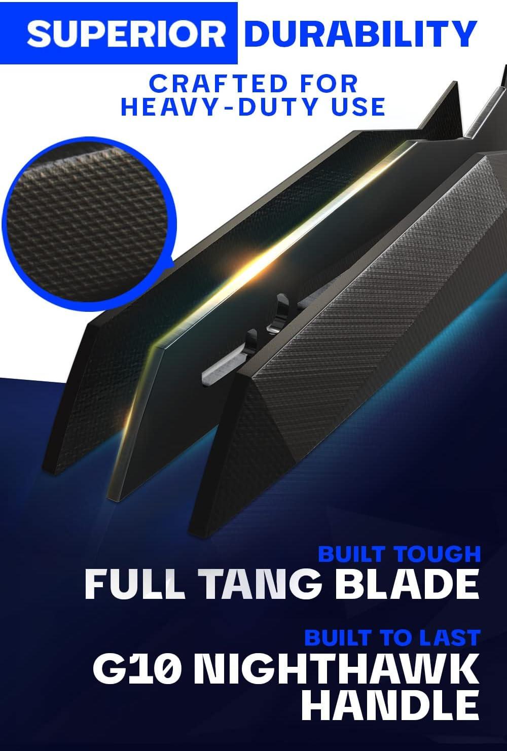 image:imageDalstrong Kiritsuke Knife 85 inch Shadow Black Series Black Titanium Nitride Coated High Carbon 7CR17MOVX Vacuum Treated Steel Kitchen Knife Sheath Chef Knife NSF CertifiedBlack Titanium Nitride Coated