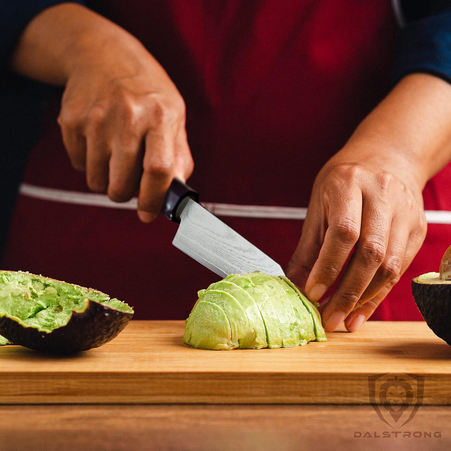 image:imageDalstrong Paring Knife 375 inch Firestorm Alpha Series Premium 10Cr15CoMoV HighCarbon Steel Traditional Japanese Wa Stabilized Wood amp Resin Handle Cooking Kitchen Chef Knife wSheath