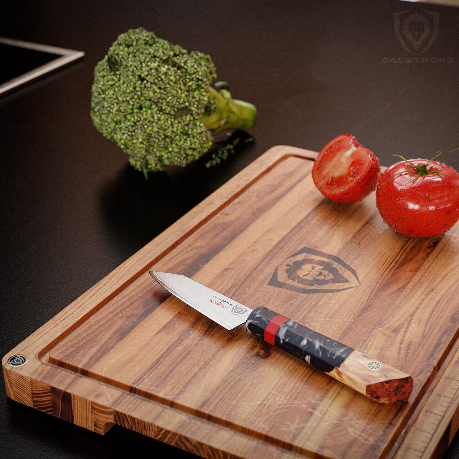 image:imageDalstrong Paring Knife 375 inch Firestorm Alpha Series Premium 10Cr15CoMoV HighCarbon Steel Traditional Japanese Wa Stabilized Wood amp Resin Handle Cooking Kitchen Chef Knife wSheath