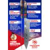 Dalstrong Chef Knife – 9.5 inch – Firestorm Alpha Series – Premium 10Cr15CoMoV High-Carbon Steel – Traditional Japanese Wa Stabilized Wood & Resin Handle – Kitchen Knife – Chef’s Knife – w/Sheath