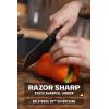 Dalstrong Kiritsuke Knife – 8.5 inch – Shadow Black Series – Black Titanium Nitride Coated – High Carbon – 7CR17MOV-X Vacuum Treated Steel Kitchen Knife – Sheath – Chef Knife – NSF Certified(Black Titanium Nitride Coated)