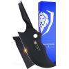 Dalstrong Meat Cleaver Knife-4.5″-Shadow Black Series-Titanium Nitride Coated-High Carbon-Vacuum Treated Steel Knife Gift-Razor Sharp-Sheath- NSF Certified(9″)