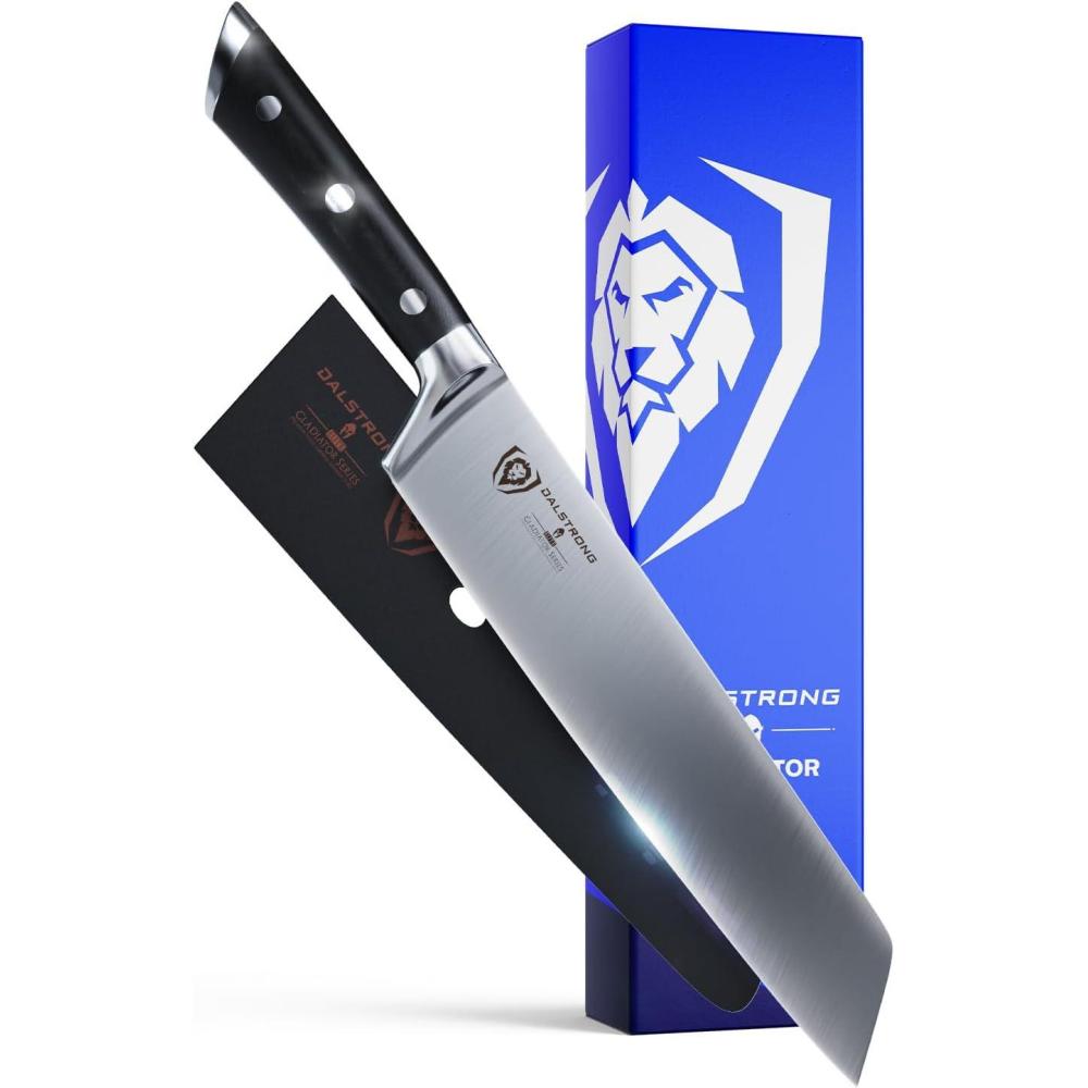image:imageDalstrong Kiritsuke Chef Knife 85 inch Gladiator Series Elite Forged German High Carbon German Steel Full Tang Kitchen Knife Black G10 Handle wSheath Chefs Knife NSF CertifiedBlack G10 Handle