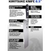 Dalstrong Kiritsuke Chef Knife – 8.5 inch – Gladiator Series Elite – Forged German High Carbon German Steel – Full Tang Kitchen Knife – Black G10 Handle – w/Sheath – Chef’s Knife – NSF Certified(Black G10 Handle)