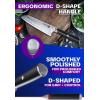Dalstrong Santoku Knife – 7 inch – Phantom Series – Japanese High-Carbon AUS8 Steel – Pakkawood Handle – Razor Sharp Kitchen Knife – Asian Vegetable Knife – Sheath Included(Santoku Knife)