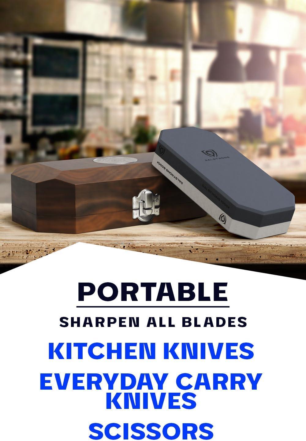 image:imageDalstrong Premium Whetstone Kit 10006000 Knife Sharpening Kit Extra Large Grit Stones TopGrade Corundum Thick Knife Sharpening Stone Whetstone Set Knife Sharpener Portable Oak Box1000 6000 Portable Set