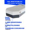 Dalstrong Premium Whetstone Kit – #1000/#6000 Knife Sharpening Kit -Extra Large Grit Stones – Top-Grade Corundum – Thick Knife Sharpening Stone – Whetstone Set Knife Sharpener – Portable Oak Box(1000 – 6000 Portable Set)