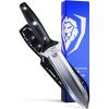 DALSTRONG Hori Hori Garden Knife – 6.5 inch – Straight Edge + Serrated Edge – Gladiator Series Elite – Forged German Steel – Sheath Guard Included – Weeding, Cutting, Digging, Planting – NSF Certified