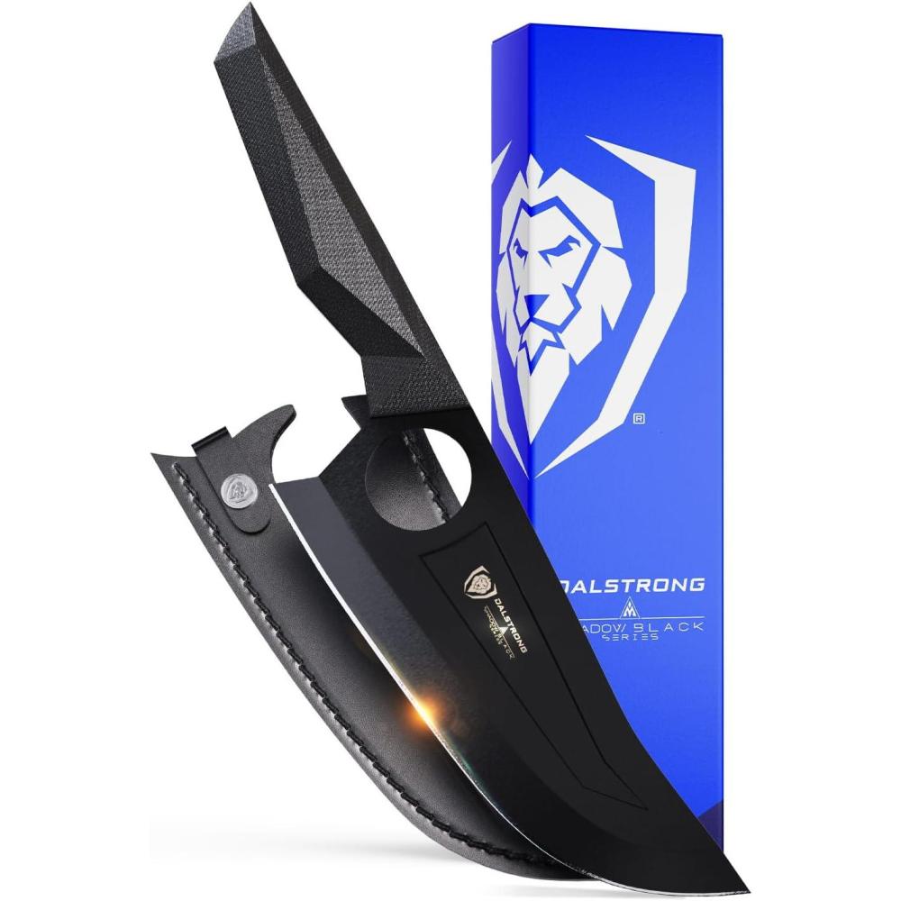 image:imageDalstrong Venator Chef Knife  7 inch  Shadow Black Series  Razor Sharp Kitchen Knife  Black Titanium Nitride Coated  High Carbon  7CR17MOVX Vacuum Treated Steel  Sheath  NSF Certified