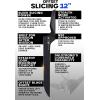 DALSTRONG Slicing Knife – 12 inch – Carving Offset Blade – Shadow Black Series – Black Titanium Nitride Coated – High Carbon 7CR17MOV-X Vacuum Treated Steel- Sheath – NSF Certified – Bread, Ham Slicer