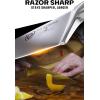 Dalstrong Chef Knife – 8 inch Blade – Forged HC German Steel Chef’s Knife – Full Tang – Lilac/Purple ABS Handle – Gladiator Series – Razor Sharp Kitchen – Professional – Sheath – NSF Certified(Lilac)