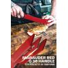 Dalstrong BBQ Pitmaster Knife – 9 inch – Shadow Black Series – Marauder Red Edition – Red Non-Stick Coating – High Carbon – 7CR17MOV-X Vacuum Treated Steel – Meat Cooking Kitchen Knife – Sheath(Red)