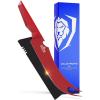 Dalstrong BBQ Pitmaster Knife – 9 inch – Shadow Black Series – Marauder Red Edition – Red Non-Stick Coating – High Carbon – 7CR17MOV-X Vacuum Treated Steel – Meat Cooking Kitchen Knife – Sheath(Red)
