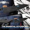 DALSTRONG Knife Block Set – BATMAN™ Edition – Shadow Black Edition – High Carbon 7Cr17MoV Steel – Black Titanium Kitchen Knife – Collection Item – G10 Handles – Chef’s Knife Cooking Chef Knife(2-Pc Set)