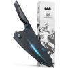 Dalstrong Knife Set – 2 Piece – BATMAN™ Shadow Black Edition – 8″ Chef Knife 3.75″ Paring Knife – High Carbon 7Cr17MoV Steel – Black Titanium Kitchen Knife – Collection Item – G10 Handle – Sheath(Chef Knife)