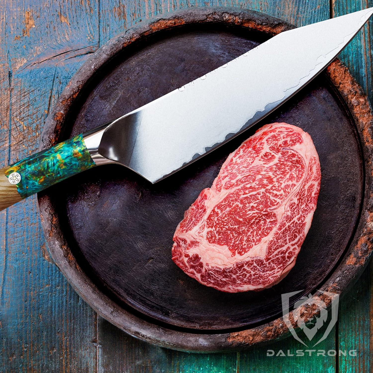 image:imageDalstrong Valhalla Series Fillet Knife 65 Bundled with Chef Knife 8 wLeather Sheath