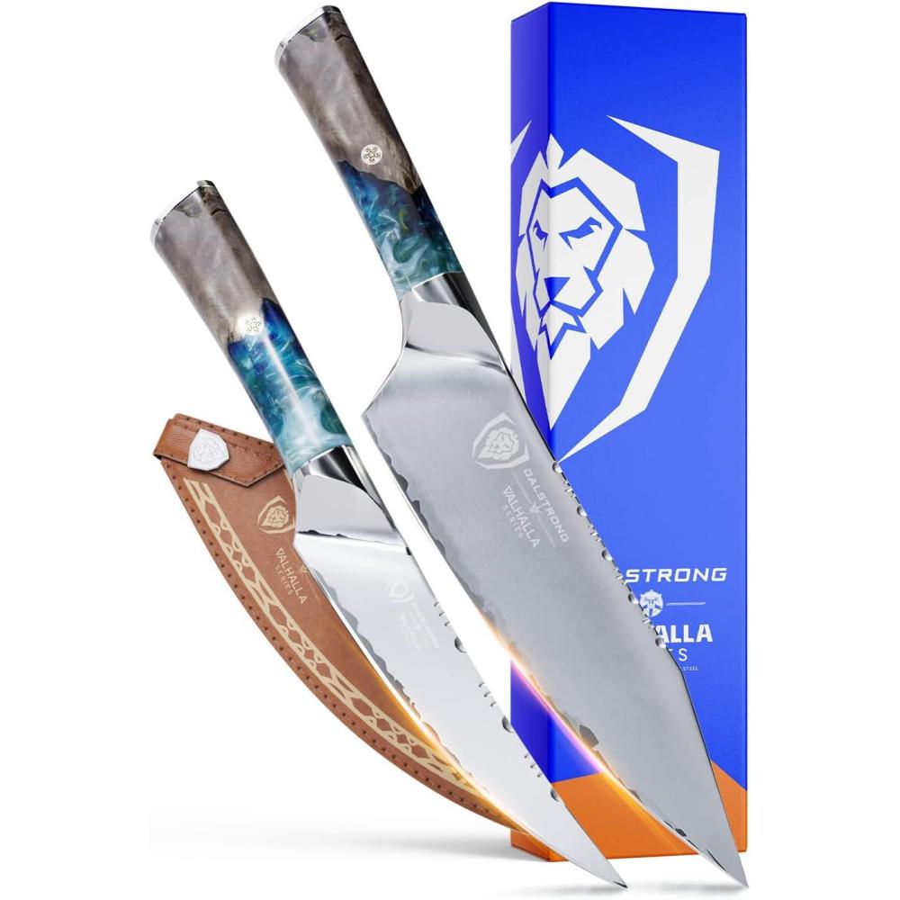 image:imageDalstrong Valhalla Series Fillet Knife 65 Bundled with Chef Knife 8 wLeather Sheath