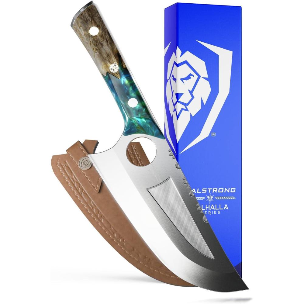 image:imageDalstrong Venator Knife 7 inch Valhalla Series Premium 7CR17MOVX Stainless Steel Celestial Resin amp Wood Handle Razor Sharp Kitchen Cooking Chefs Knife Leather Sheath