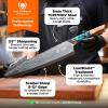 Dalstrong Massive Annihilator Cleaver – 14 inch – Valhalla Series – Wood Display Stand – Heavy Duty 7CR17MOV Steel – Celestial Resin & Wood Handle – Razor Sharp – Kitchen Chef’s Knife – Leather Sheath