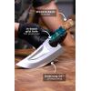 Dalstrong Venator Knife – 7 inch – Valhalla Series – Premium 7CR17MOV-X Stainless Steel – Celestial Resin & Wood Handle – Razor Sharp – Kitchen Cooking Chef’s Knife – Leather Sheath