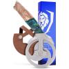 Dalstrong Pizza Wheel Cutter – Valhalla Series – The Orbit Razor – Heavy-Duty 5CR15MOV Stainless Steel – Resin & Wood Handle – Razor Sharp – Thumb Guard Protection & Blade Leather Sheath